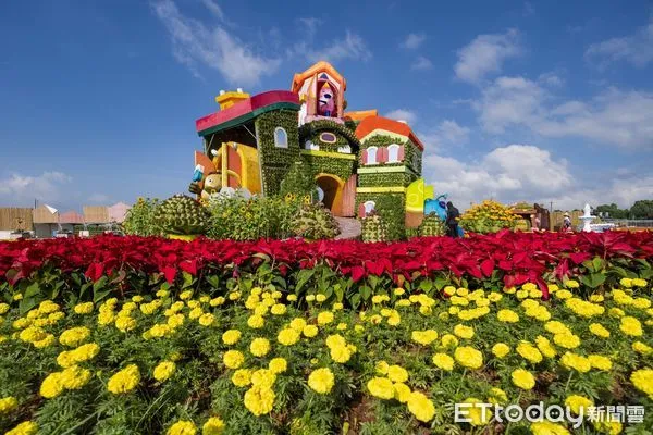 ▲台中國際花毯節回來了！12/3登場，5條接駁公車齊發路線一次看。（圖／市府提供）