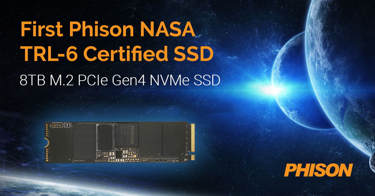 ▲▼群聯 SSD 通過 NASA TRL-6 認證。（圖／群聯提供）