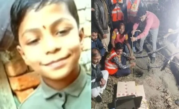 孩子們玩捉迷藏！8歲童墜122公尺深廢井　挖土機開挖絕命搶救中。（圖／翻攝自Twitter）