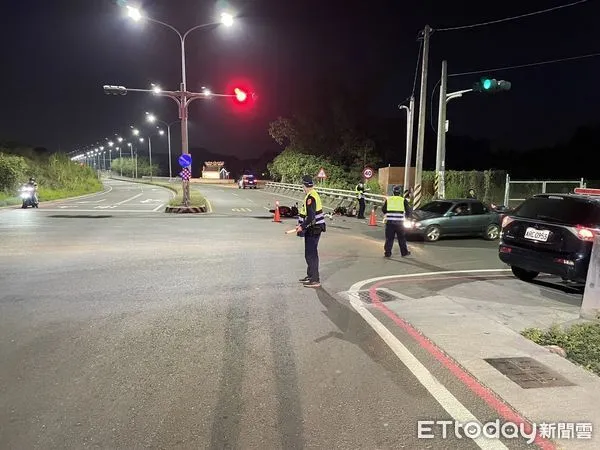 ▲高雄市大社區發生死亡車禍。（圖／記者吳奕靖翻攝）