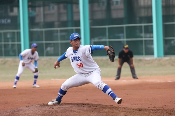 ▲臺灣體大先發投手洪庭文。（圖／大專體總提供）