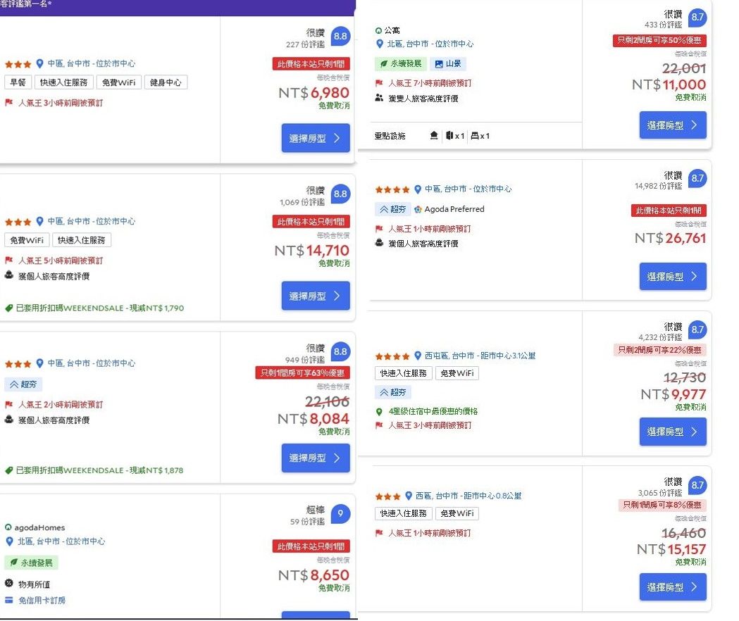 ▲住宿最貴的一晚要價2萬6761。（圖／翻攝自爆怨公社）