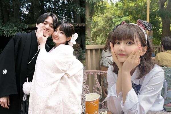 ▲▼日本最正高中生社長結婚了！16歲花10萬創業　帥哥老公長相曝。（圖／IG／rikashiiki）