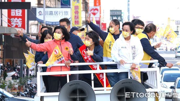 ▲▼ 黃敏惠車隊掃街全面開打 張麗善、柯志恩打頭陣  。（圖／黃敏惠團隊提供）