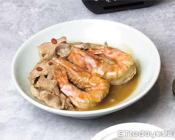 ▲▼「THE上海」冬季菜單「琥珀麻香松阪蝦」。（圖／THE上海提供）