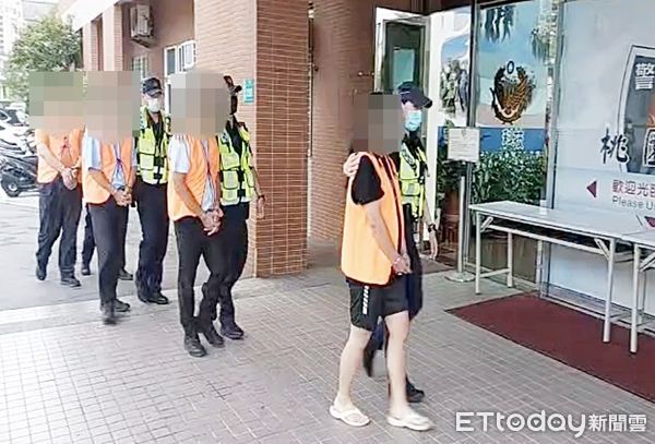 ▲桃園地檢署指揮警方查獲以林姓男子為首的人口販運集團到案。（圖／記者沈繼昌翻攝）