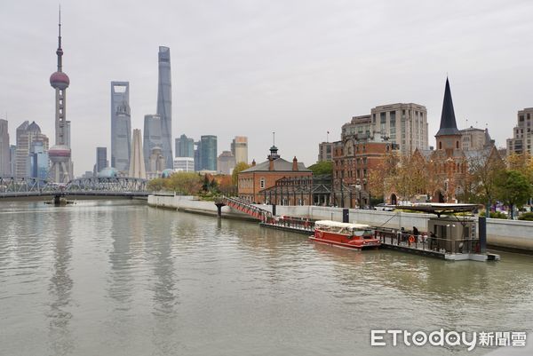 ▲上海全新推出「悠游蘇州河」水上旅遊行程。（圖／記者趙禕攝）