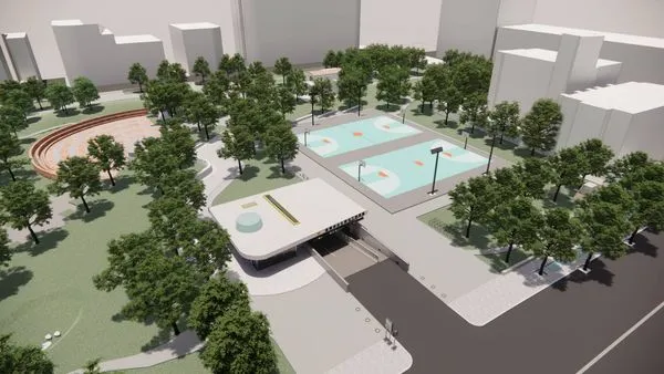 ▲板橋溪北公園地下停車場如期發包 新北力拚2023年正式動工。（圖／新北市交通局提供）