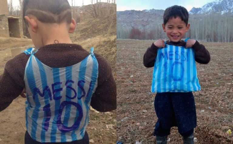 世足／阿富汗小球迷自製「梅西戰袍」　本尊直接送上簽名球衣「還邀請觀賽」