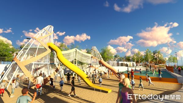 ▲竹山竹夢公園開工動土，預計112年底完工。（圖／南投縣政府提供，下同）