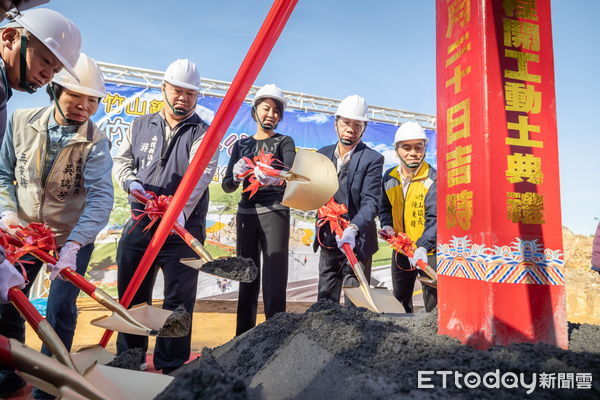 ▲竹山竹夢公園開工動土，預計112年底完工。（圖／南投縣政府提供）