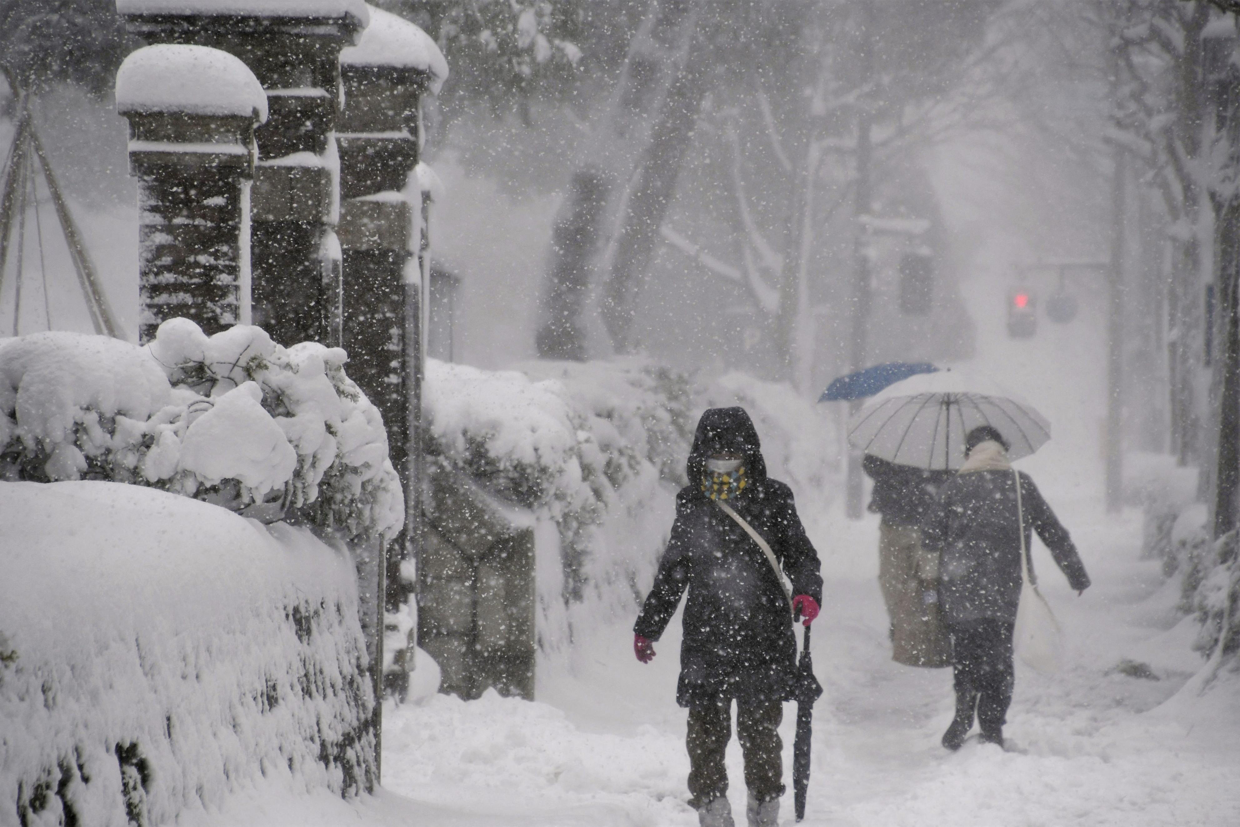 ▲日本大雪釀災。（圖／路透）