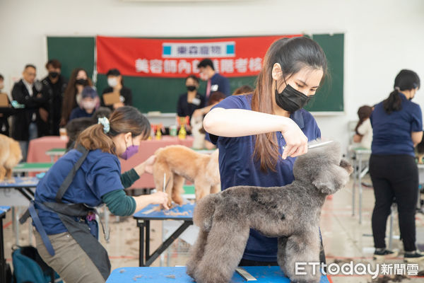 美容師檢定。（圖／攝影劉佳翔攝）