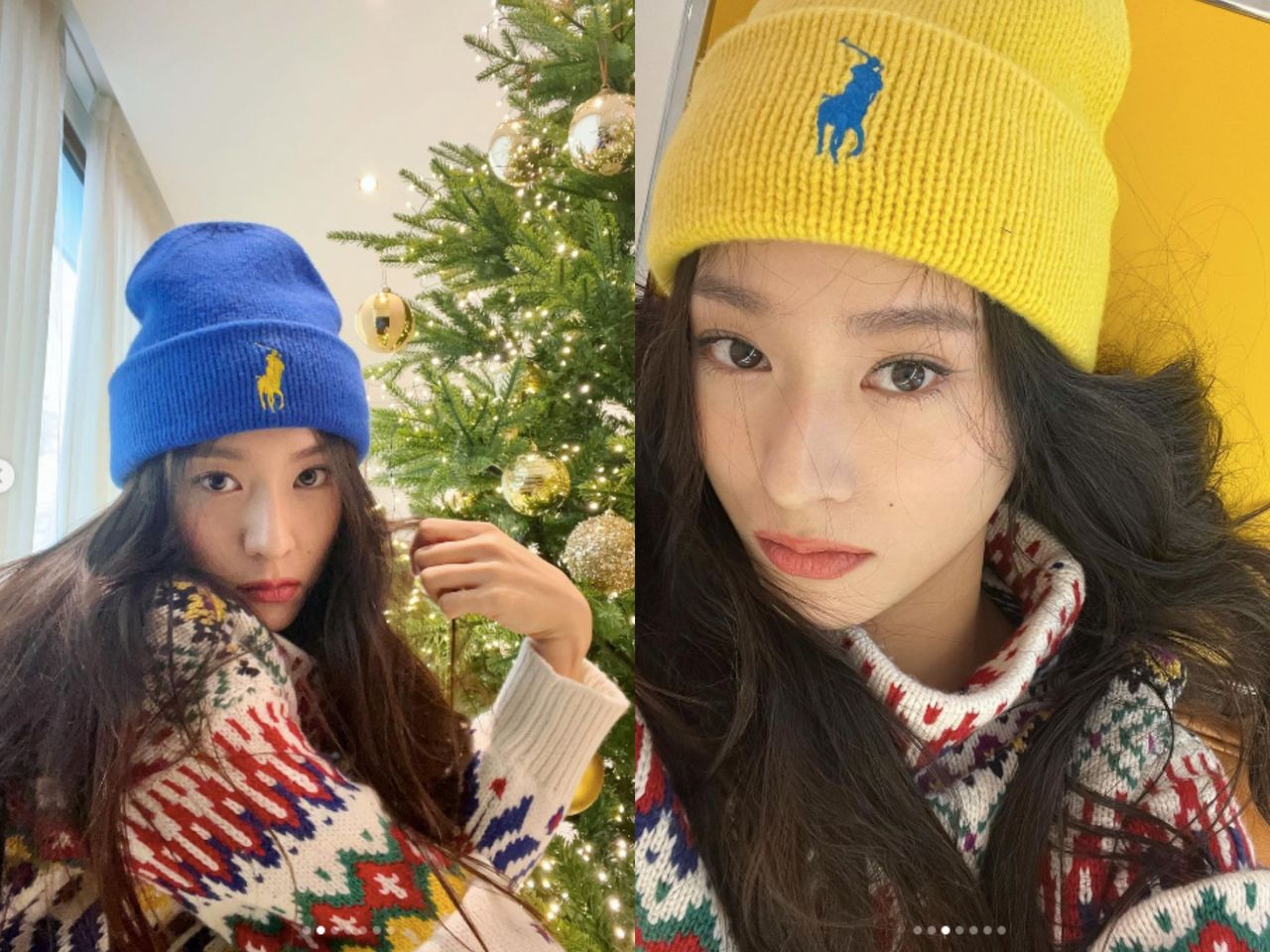 ▲王心凌,JISOO,KRYSTAL,CHNEL,KANGOL,Ralph Lauren,毛帽,貝蕾帽,穿搭。（圖／翻攝自小紅書、sooyaaa__ IG、vousmevoyez IG）