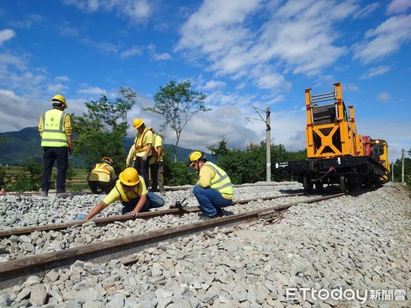 ▲▼918強震中斷台鐵玉里到富里路線，近日已完成搶修和試車，明天將恢復通車。（圖／台鐵局）