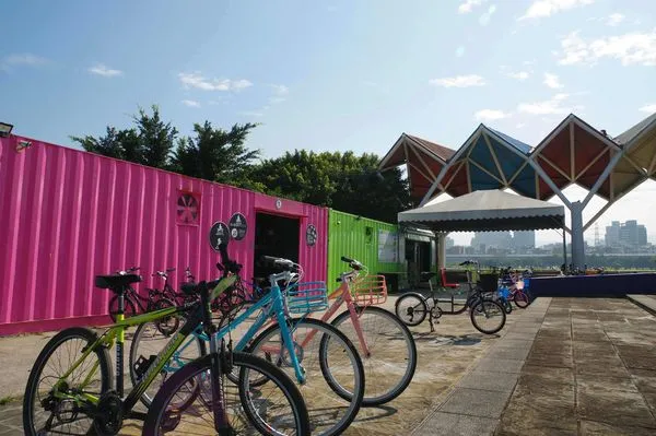 ▲▼河濱自行車租借站-馬場町站。（圖／台北市政府工務局提供）