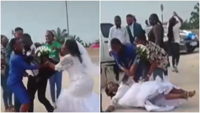 ▲▼迦納一名新娘被毀婚崩潰。（圖／翻攝TikTok@officialnanaquame）