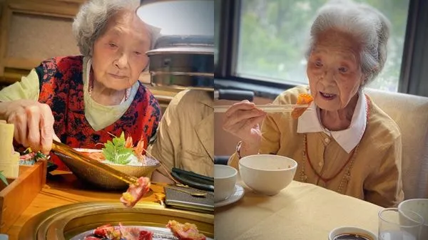▲「吃貨奶奶」喻澤琴病逝，享嵩壽103歲。（圖／翻攝自微博／蔡昀恩Elaine ）