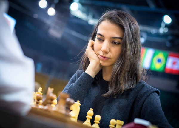▲▼ 伊朗西洋棋女選手哈德（Sara Khadem）。（圖／路透）