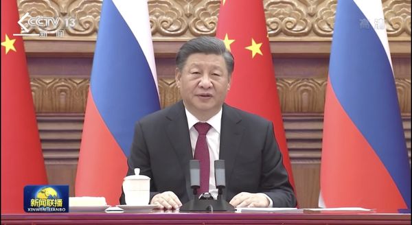 ▲▼ 中俄領導人視訊會談（2022.12.30）            。（圖／翻攝 《央視》新聞聯播）