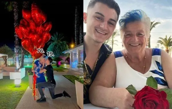 ▲▼19歲的朱塞佩最近疑似與76歲女友共同孕育了一個女兒。（圖／翻攝自TikTok）