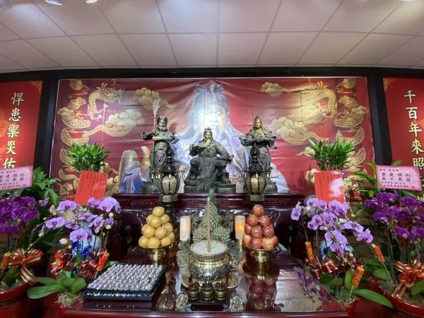 ▲威天宮浴火重建ING，112年元旦舉辦關聖帝君安座祈福大典。（圖／威天宮提供）