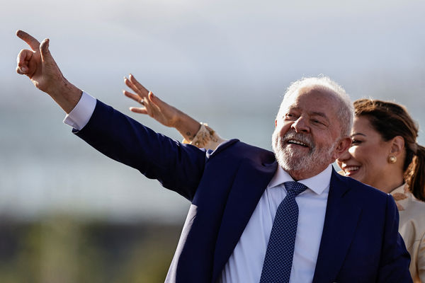 ▲▼巴西總統魯拉（Luiz Inácio Lula da Silva）宣誓就職。（圖／路透）
