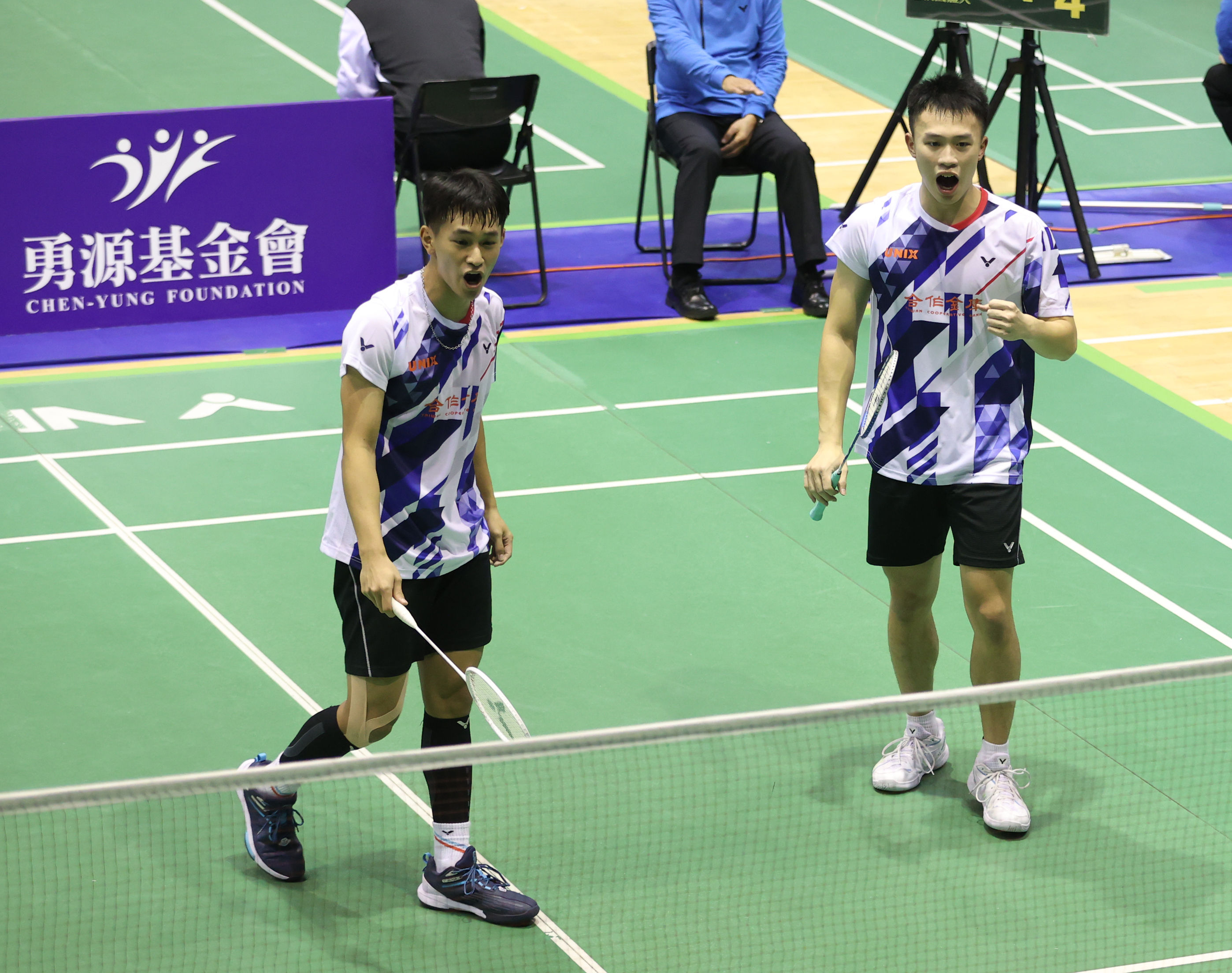 ▲▼ 合庫西苑高中選手賴柏佑、蔡富丞  。（圖／合庫羽球提供）