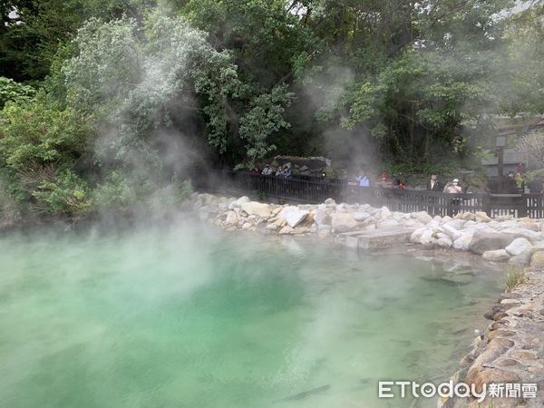 ▲北投,地熱谷公園,地獄谷,國旅,泡湯,手湯。（圖／記者彭懷玉攝）