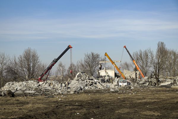 ▲▼ 俄軍位於烏克蘭頓內茨克州馬克耶夫卡市（Makiivka）的臨時營區跨年夜遇襲。（圖／達志影像／美聯社）