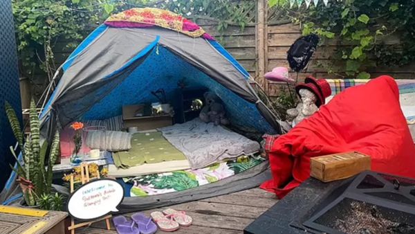▲▼ 英國一名男子在後院搭帳篷，登記為Airbnb房源，一晚要價55英鎊（約新台幣2023元） 。（圖／翻攝Airbnb）