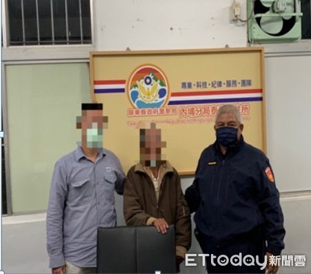 ▲內埔警分局泰武分駐所幫助梁男返家            。（圖／記者陳崑福翻攝，下同）