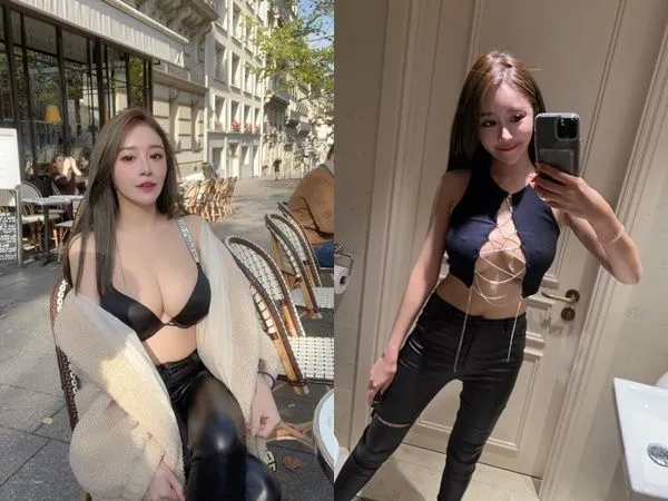 ▲▼護理系女神「飛機裸拍解放」1天72萬觀看　旁邊男人狂看窗外錯過。（圖／翻攝謝侑芯IG）