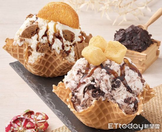 ▲▼COLD STONE推「小倉紅豆冰淇淋」、「沖繩島鹽冰淇淋」 。（圖／COLD STONE提供）