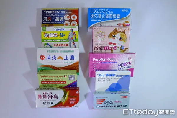 ▲台南市藥師公會表示，Acetaminophen和Ibuprofen這2種成分都具有退燒、止痛的作用，Ibuprofen還多了消炎的作用，也很適合選用。（圖／記者林悅翻攝） 