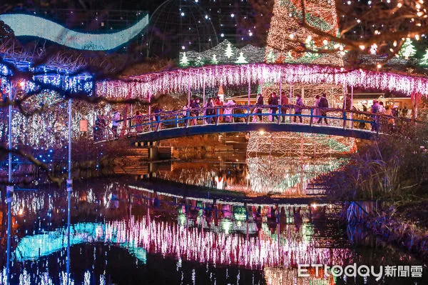 ▲▼日本足利花卉公園光之花庭園，日本關東三大彩燈。（圖／記者蔡玟君攝）