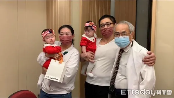 ▲曾求子10年的台北市羅小姐在茂盛醫院協助下，去年終於抱得雙胞胎女兒。（圖／茂盛醫院提供）