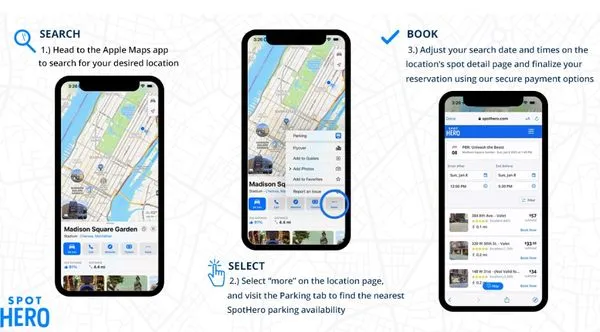 ▲Apple Map可直接找停車位。（圖／取自techcrunch）