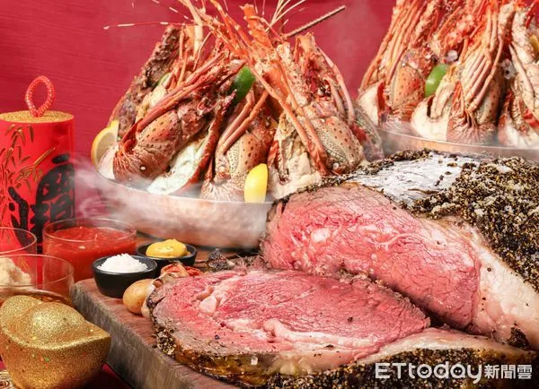 ▲台北晶華酒店將於十天年假期間推出「海陸狂饗宴」，以龍蝦、牛排、吃到飽吸客。（圖／晶華提供）
