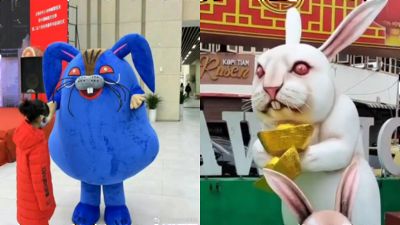 跟妖氣藍兔有得拚！印尼恐怖兔「寫實紅眼+怪異表情」嚇爆民眾：起雞皮疙瘩