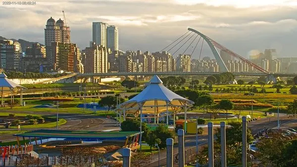 ▲▼大直橋與河濱公園風景。（圖／台北市觀光傳播局提供）