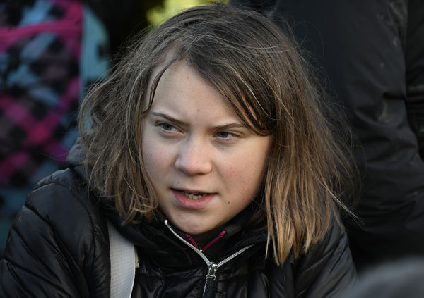 ▲▼德國「環保少女」童貝里17日在德國參加反對擴建礦坑的抗議活動。（圖／達志影像／美聯社）