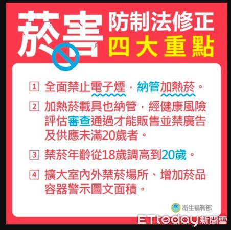 ▲董氏基金會等菸防與家長團體出面提醒政府《菸害防制法》上路前必須先坐三件準備工作▼             。（圖／翻攝直播）