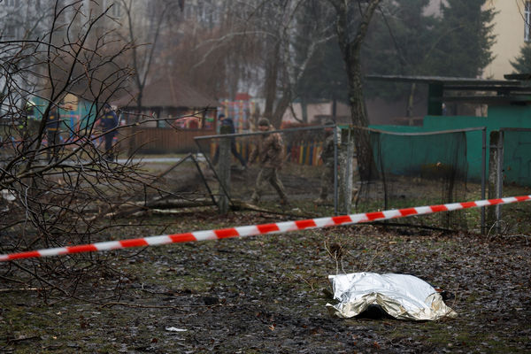▲▼ 烏克蘭基輔地區18日發生直升機墜毀意外。（圖／路透）