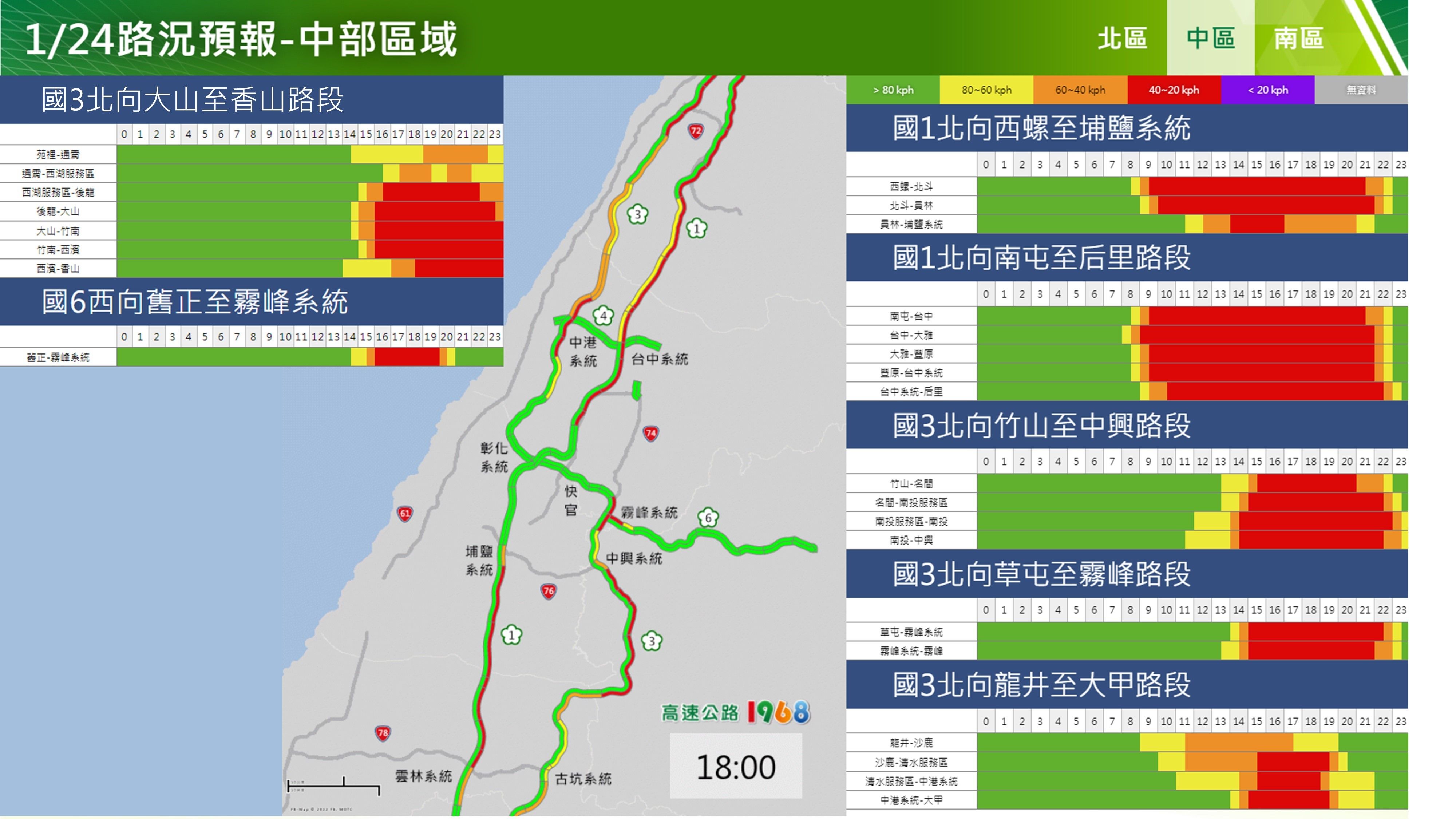 ▲▼1/24初三國道易塞路段時段。（圖／記者李姿慧攝）