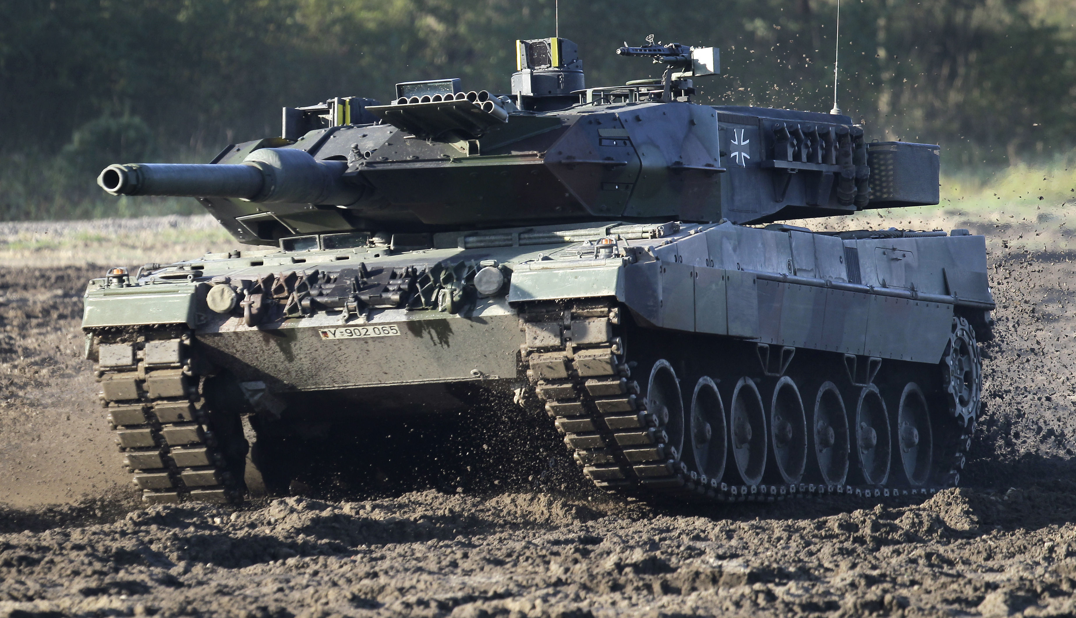 ▲德製豹2坦克（Leopard 2）。（圖／達志影像／美聯社）