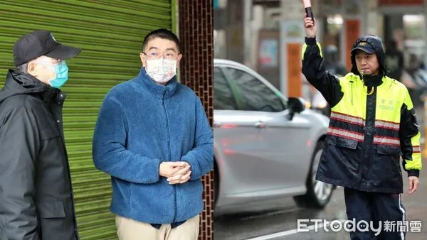 ▲基隆打造友善行人環境 謝國樑慰問寒流中執勤員警。（圖／記者郭世賢翻攝）