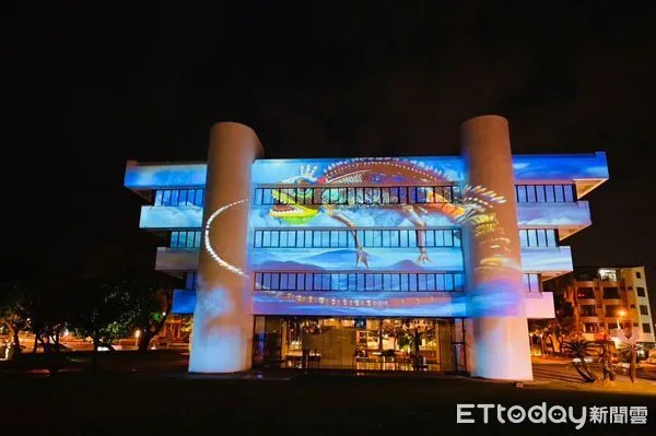 ▲工藝中心「3D動態光雕SHOW」於春節連假登場。（圖／國立台灣工藝研究發展中心提供，下同）