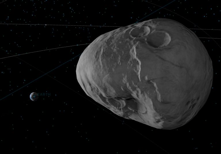 ▲小行星「2023 BU」掠過地球。（圖／翻攝NASA）