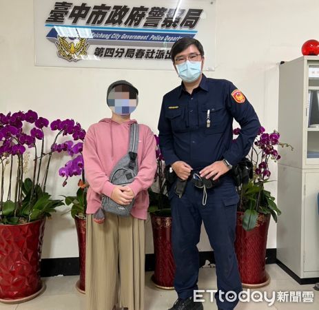 ▲台中警方找到「失蹤」的陳姓女子，結果背後真相令人鼻酸。（圖／警方提供）